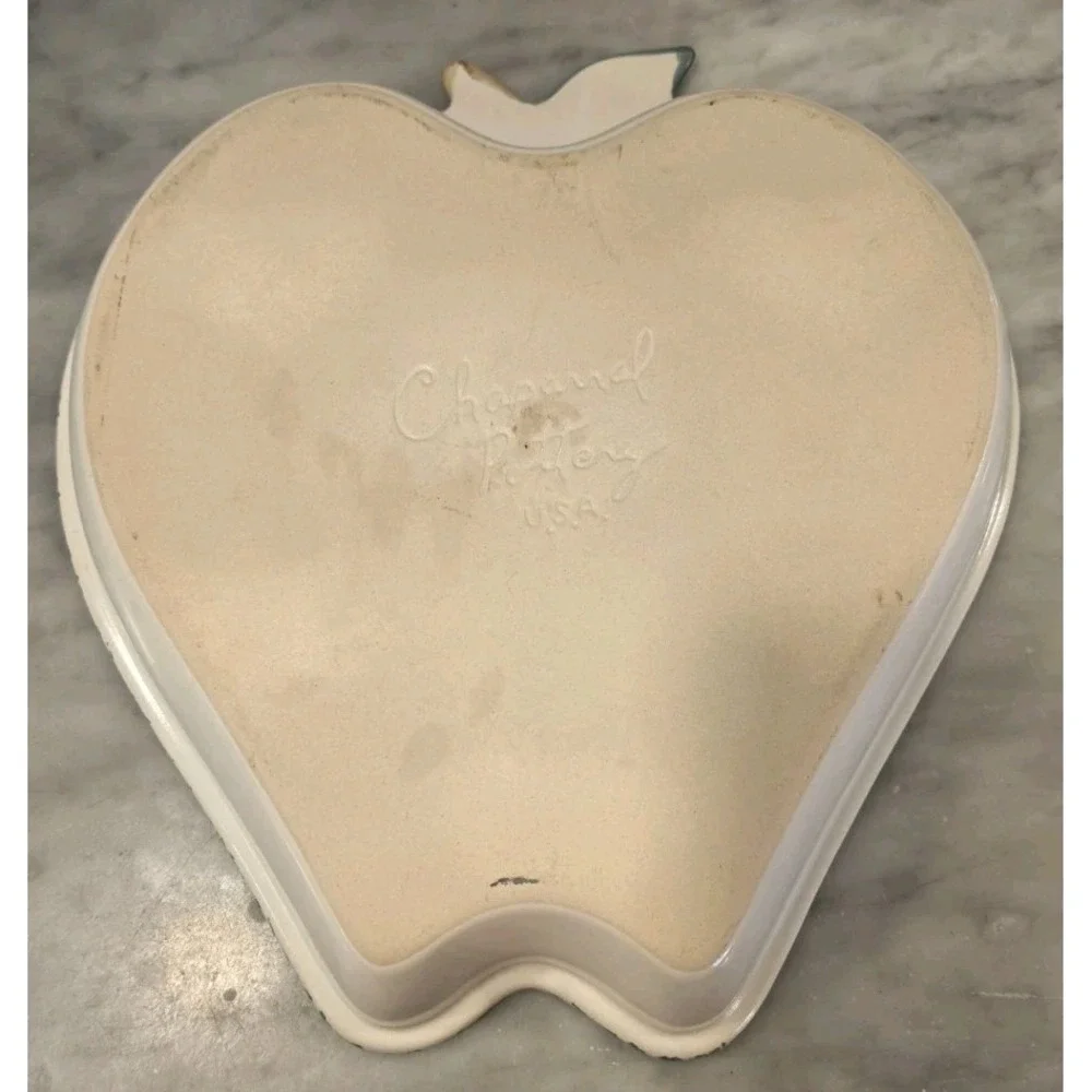 Vintage Ceramic Apple-Shaped Serving Bowl